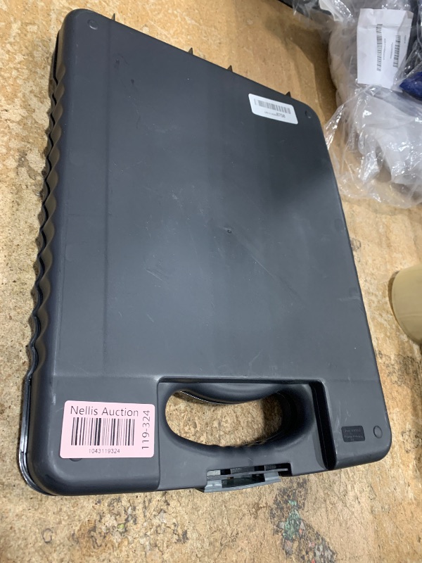 Photo 1 of Officemate Deluxe Letter/A4 Size Tablet Clipboard Case with LED Light, Charcoal (83316)