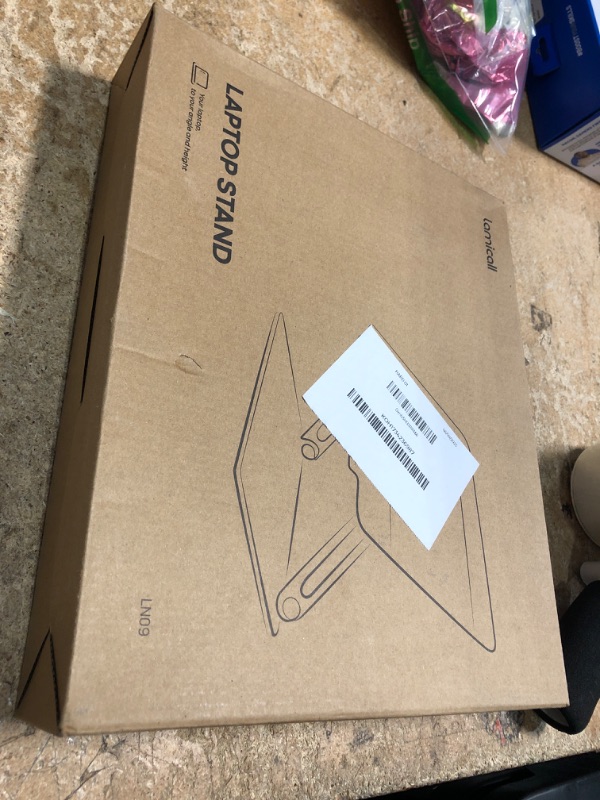 Photo 1 of Lamicall Adjustable Laptop Stand, Portable Laptop Riser, Aluminum Laptop Stand for Desk Foldable, Ergonomic Computer Notebook Stand Holder for MacBook Air Pro, Dell XPS, HP (10-17.3'') - Silver