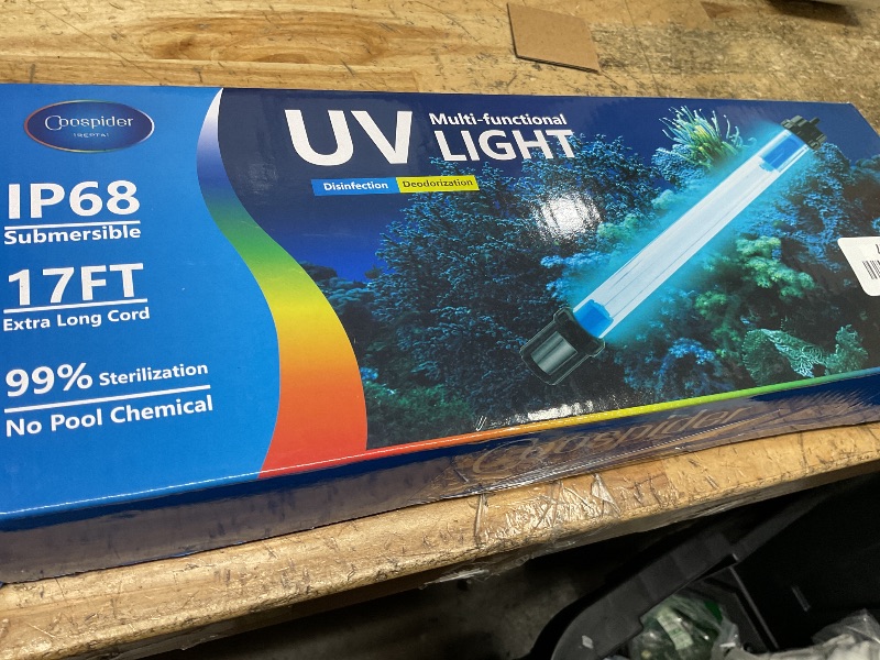 Photo 1 of 18W Aquarium UV Light for 100-1000 Gallon, UV Pond Water Clarifier for Koi Pond, Swimming Pool, Spa, Large Fish Tank, Cold Plunge UV Light for Pond Algae Control