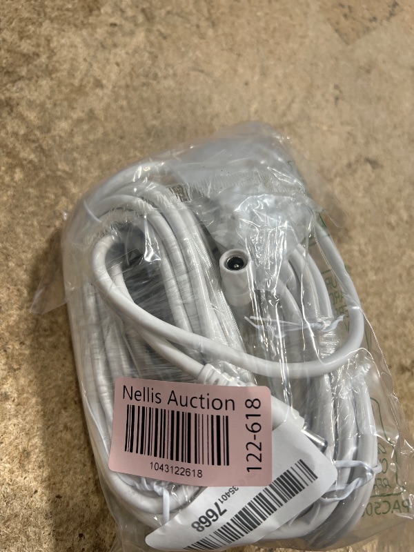 Photo 1 of 12V DC Power Extension Cable 20 FT (2-Pack), 5.5 mm x 2.1 mm 5521 Male to Female Supply Adapter Cord, Compatible with CCTV Security Camera, IP Network, DVR Standalone, LED Strip, Router, 5V 9V 12V 24V