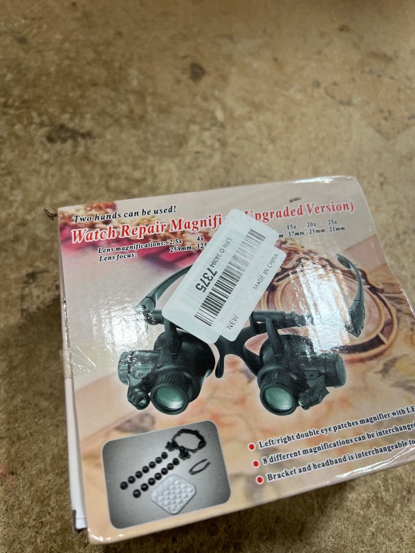 Photo 1 of Magnifying Glasses with LED Light, LXIANGN Jeweler Loupe Watch Repair Magnifier with 8 Interchangeable Lens-2.5X 4X 6X 8X 10x 15x 20x 25x for Close Work