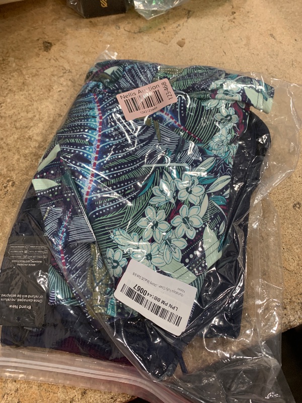 Photo 1 of Ababalaya Fully Covered Swimsuits 3 Pieces Full Covered Burkini Swimwear with Swimming Cap (US, Alpha, Large, Regular, Regular, 105Navy Blue)