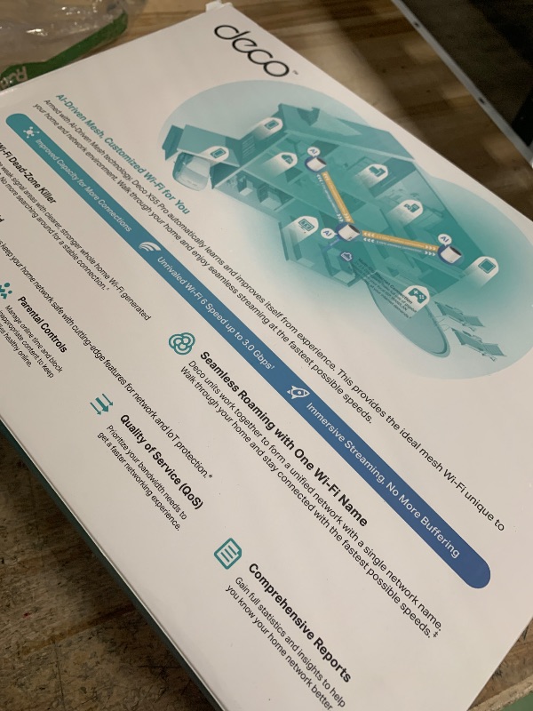 Photo 1 of TP-Link AX3000 Whole Home Wi-Fi 6 Mesh System (Deco X55 Pro) | Up to 6500 Sq.Ft. ?×?.?? WAN/LAN Ports Wired Ethernet Backhaul ????? ??? ????+ ???????? 2023 Release (3-Pack)