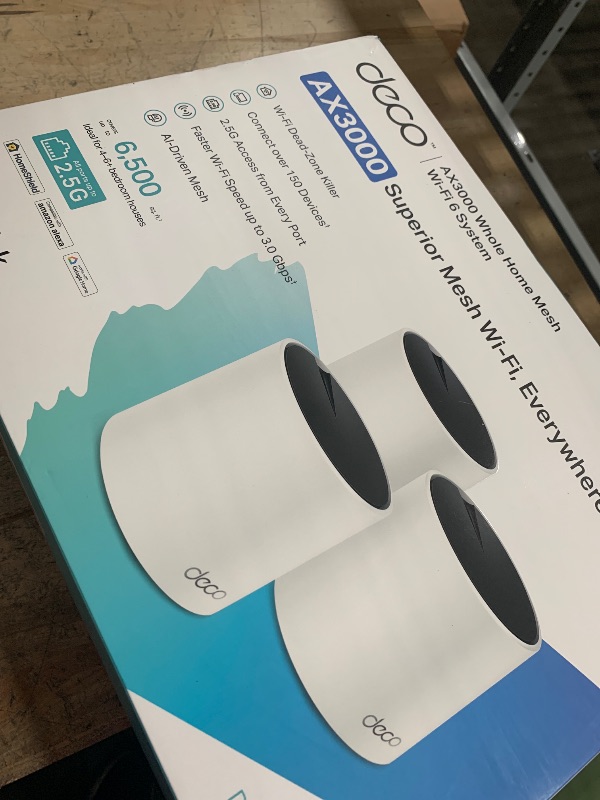 Photo 1 of TP-Link AX3000 Whole Home Wi-Fi 6 Mesh System (Deco X55 Pro) | Up to 6500 Sq.Ft. ?×?.?? WAN/LAN Ports Wired Ethernet Backhaul ????? ??? ????+ ???????? 2023 Release (3-Pack)
