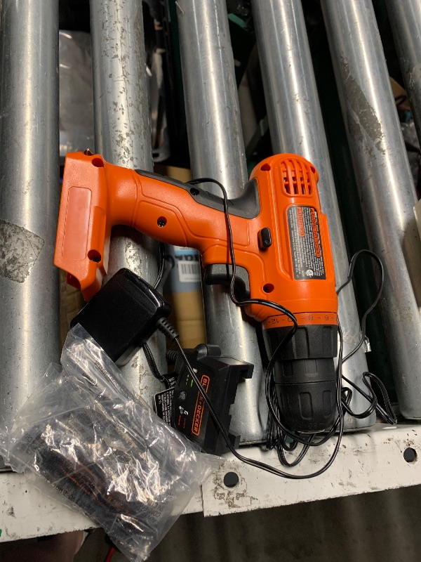 Photo 1 of ***(MISSING PARTS AND BATTERY)***BLACK+DECKER 20V MAX POWERECONNECT Cordless Drill/Driver + 30 Piece Bits and Drivers Kit (LD120VA)