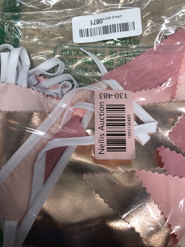 Photo 1 of 32Ft Rose Gold Party Decorations Dusty Blush Pink Pennant Banner Fabric Triangle Flag Bunting Garland Streamers for Wedding Birthday Anniversary Baby Bridal Shower Home Outdoor Garden Decorations