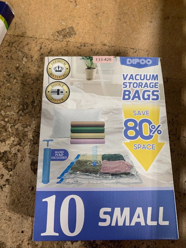Photo 1 of 10 Pack Small Vacuum Storage Bags with Hand Pump, 80% Storage Space Saving, Sturdy Leak-Free Space Saver Vacuum Seal Bags for Clothing, Vacuum Compression Bags for Travel Lugggage