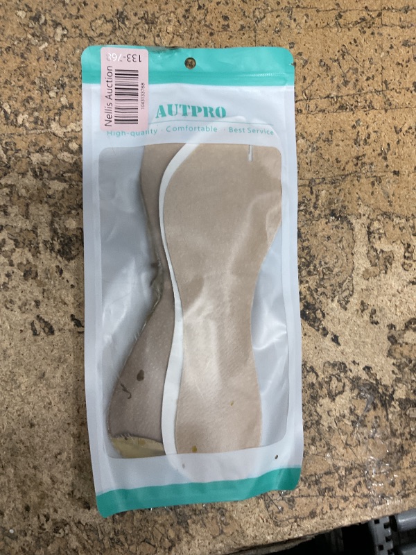 Photo 1 of (2 Pairs)Pigskin Flip Flop Insoles Arch Support Non Slip, Cuttable Thong Sandal Cushion Inserts Women Men for Sweaty Feet, Adhesive Flip flop Toe Padding Protectors Relief Blister Rub Pain. 8-12 Size