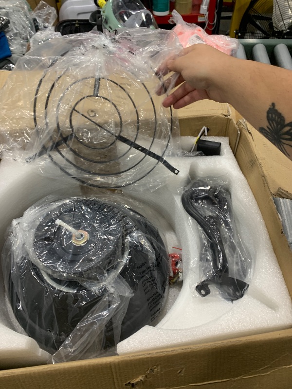 Photo 1 of *****PARTS ONLY*****Asyko Crystal Ceiling Fan Fandelier with Lights - 52" Outdoor Fans with Remote Control?Noiseless DC Motor, Retro/Farmhouse Lighting, Dining Room,Living Room