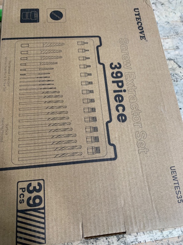 Photo 1 of UYECOVE 39 Pcs Screw Extractor Set, 6542/4341 HSS Left Hand Drill Bit Set, Easy Out Extractor Set Multi-Spline Stripped Screw Extractor Set for Removing Damaged Broken Rusted Nuts, Bolts