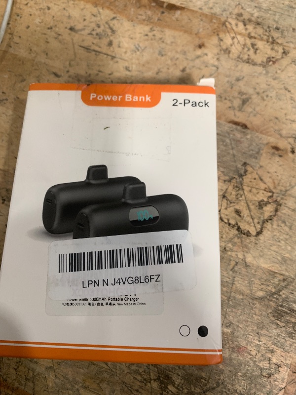 Photo 1 of [2 Pack]Small Portable Charger for iPhone,Upgraded 5000mAh PD Fast Charging Power Bank,Cute Mini Portable Phone Charger Battery Pack Compatible with iPhone 14/14 Pro Max/13/13 Pro/12 Pro/11/XR/X/8 etc