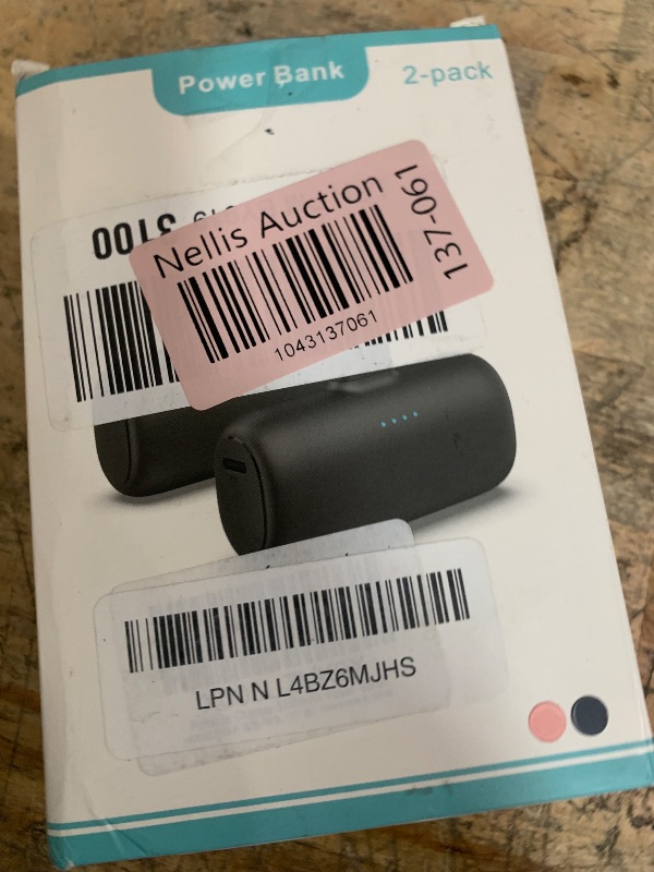 Photo 1 of [2-Pack] Mini Portable Charger for iPhone,5200mAh Ultra Compact PD Fast Charging Power Bank,Plug-in Battery Pack Travel Cordless Phone Charger,Compatible with iPhone 14/14Pro/13/12/11/X/8/7/6plus etc