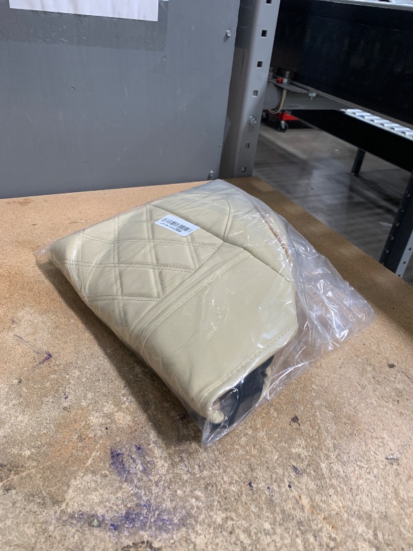 Photo 1 of 1 Pack Leather Front Car Seat Cover Bottom Car Seat, Anti-Slip and Full Wrap Driver Car Seat Protectors, Luxury Waterproof Bottom Auto Seat Cushion Pad Mat for Most Vehicles(Beige)