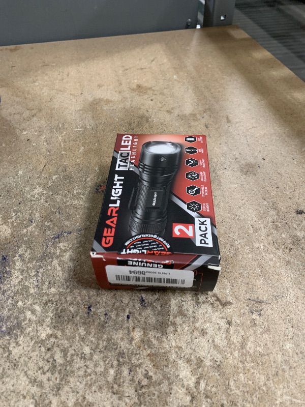 Photo 1 of GearLight LED Tactical Flashlights High Lumens - Mini Flashlights for EDC Carry - Compact Powerful Emergency Flashlight Made from Military-Grade Aluminum - Drop Resistant and Water Resistant