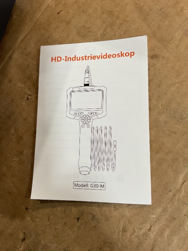 Photo 1 of (Used)(see all images) Endoscope Camera with Light, 1080P HD Borescope with 8 Adjustable Lights, 4.3" Endoscope with 16.4ft Semi-Rigid Snake Camera