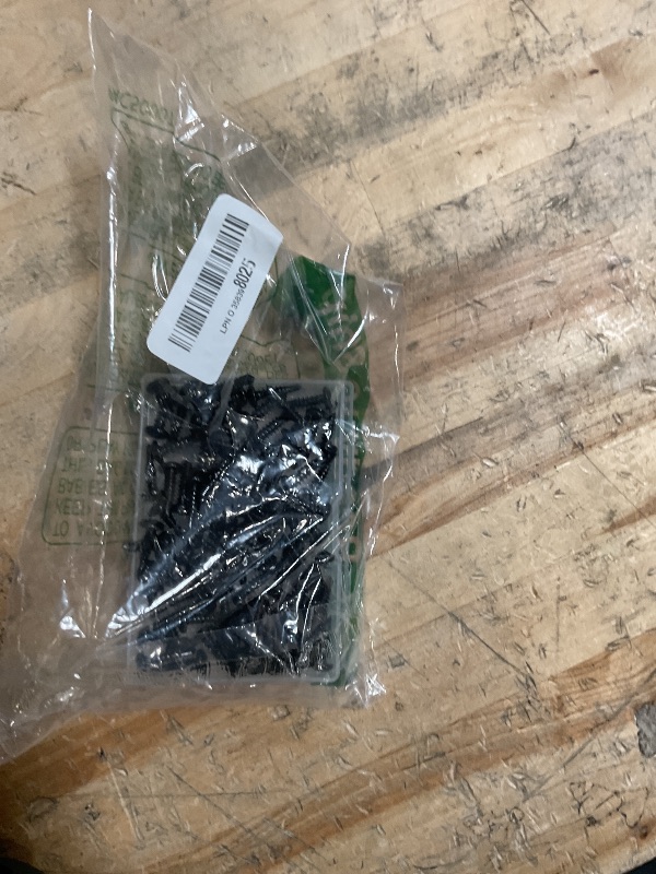 Photo 1 of #12 X 1" Pan Head Self Drilling Screws, Phillips Drive Self Tapping Sheet Metal Tek Screws, Black Oxide 410 Stainless Steel, 50 PCS