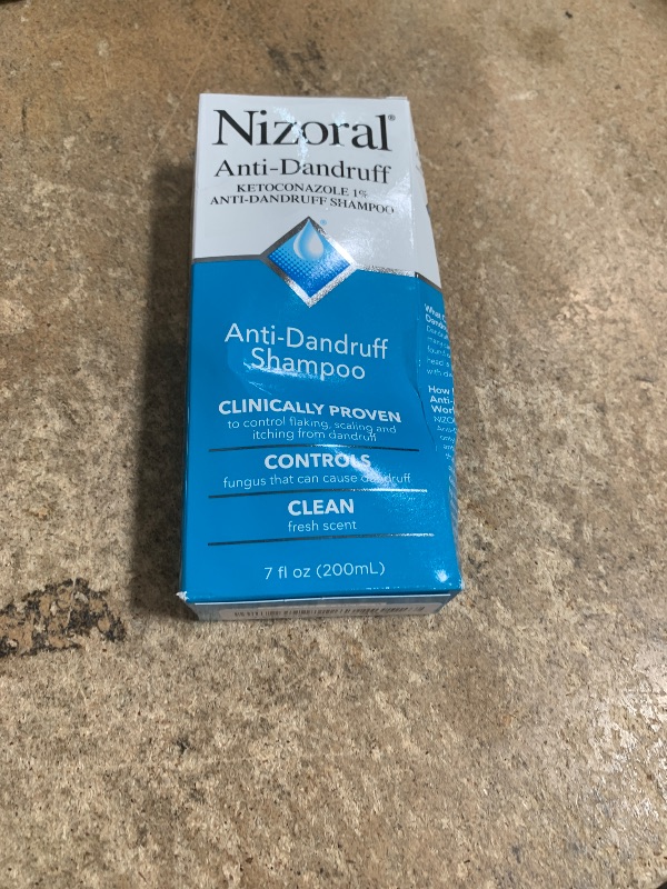 Photo 1 of *2/2027* Nizoral Anti-Dandruff Shampoo with 1% Ketoconazole, Fresh Scent, 7 Fl Oz