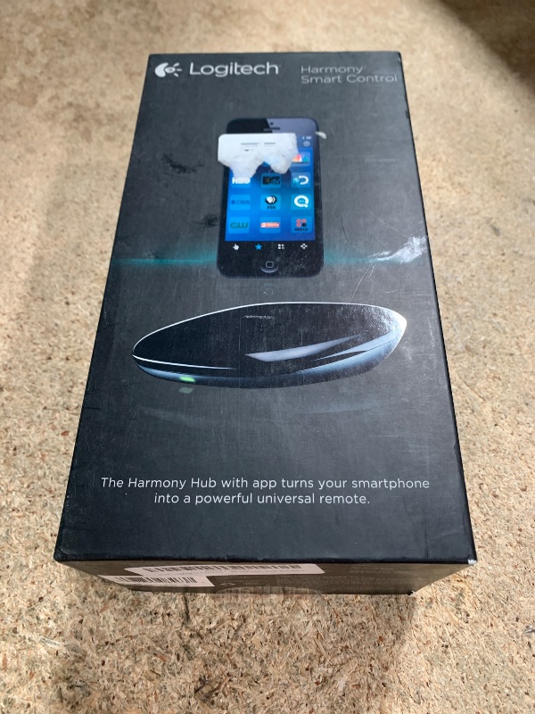 Photo 1 of (HEAVILY USED) (PARTS) Logitech Harmony Smart Control with Smartphone App and Simple All in One Remote - Black