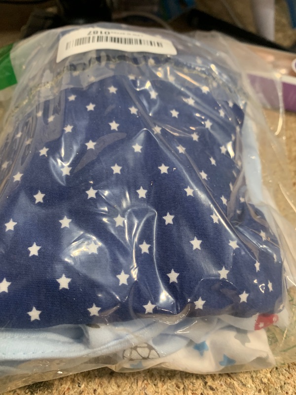 Photo 1 of 3 Pack Baby Swaddle 0-3 Months - Infant Adjustable Newborn Swaddles Blanket Baby Girl Boy, Swaddling Wrap Blanket Sleep Sack for Newborn-Blue