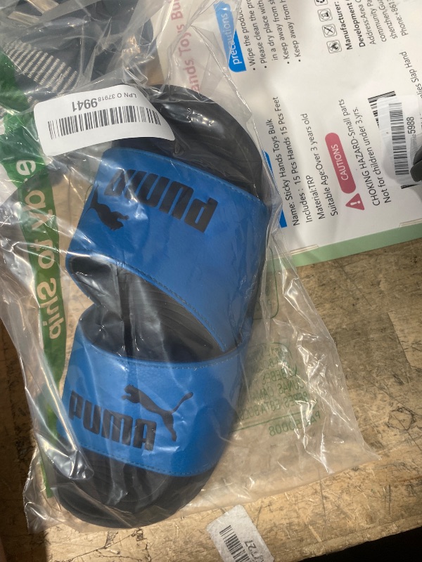 Photo 1 of PUMA Cool Cat Sandal Slides Sandal Slides, Future Blue Black, 3 US Unisex Little Kid