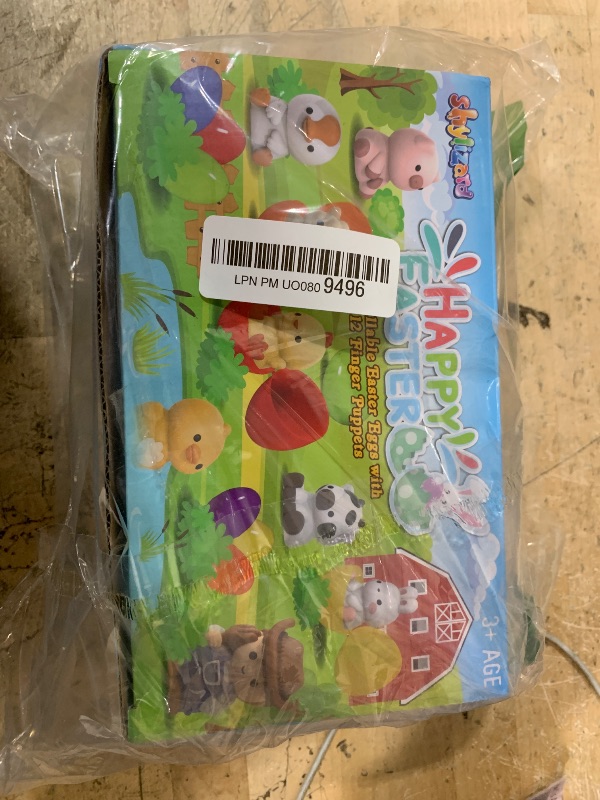 Photo 1 of 12pack Prefilled Easter Eggs with Finger Puppets, Easter Basket Stuffers with Toys inside for Easter Egg Hunt, Easter Party Favors Supplies, Classroom Prizes Reward, Easter Gifts for kids toddlers