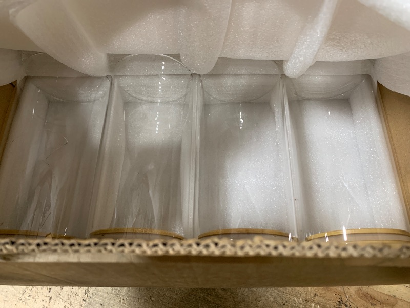 Photo 1 of 53oz Glass Food Storage Jars, Glass Jars with Bamboo Lids, Kitchen Storage Jars, Set of 4, Canisters with Airtight Lids for Spice, Coffee, Cookie, Pantry Organizers