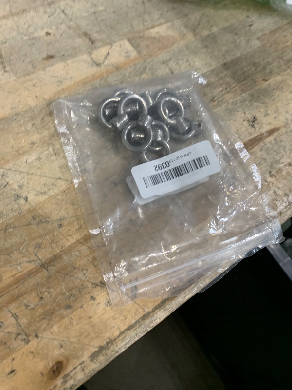 Photo 1 of 10 Pack Lifting Eye Nut 1/4" 316 Stainless Steel, 1/4" UNC Marine Grade Female Thread Fastener Ring Shaped Eye Nut