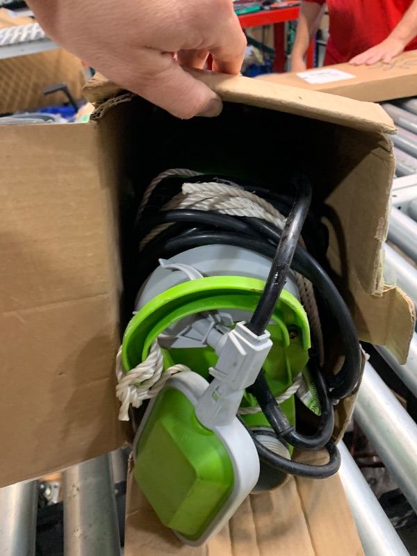 Photo 1 of ***(HEAVILY USED/ MINOR DAMAGE)***Green Expert 1.5HP Submersible Sump Pump High Flow 5000GPH 25ft Power Cord Manual Automatic On/Off for Water Removal from Basement Sump Pit Pools Hot Tub Spas Garden Pond