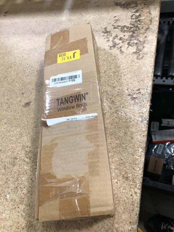 Photo 1 of (USED/FAIR) (PARTIAL SET) TANGWIN Gold Wrap Around Curtain Rods 28 to 48 Inch:Blackout Heavy duty Adjustable Window Curtain Rod for Bedroom,Industrial Darkening Curved French Metal Single Drapery Rods Easy Install,Brushed Gold