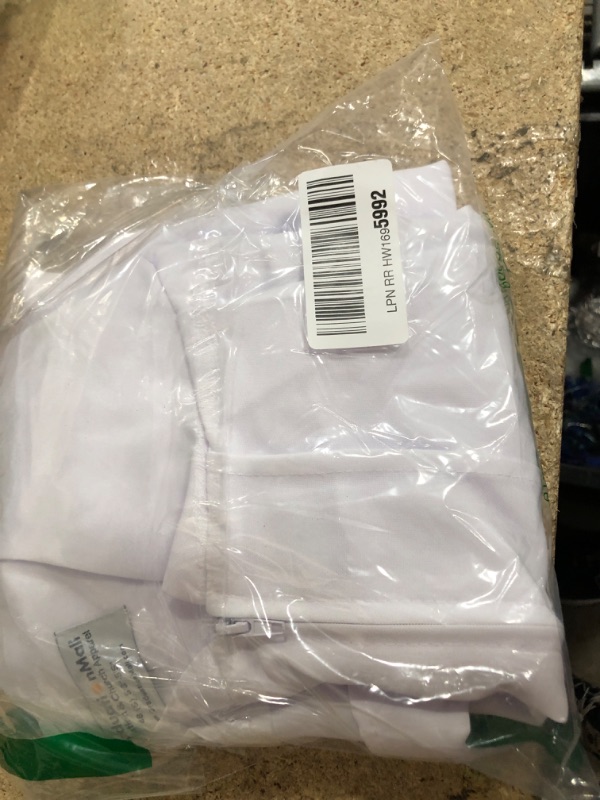 Photo 1 of GraduationMall Matte Graduation Gown Cap Tassel Set 2025 for High School and Bachelor White 48(5'3"-5'5")