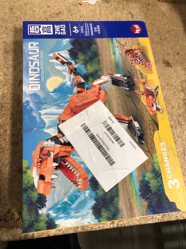 Photo 1 of 1030 Pcs STEM Building Toy for Adults,3.6MM Mini Building Set,3in1 Mini Transforming Toy with Dinosaur/Tiger/Shark Brick Kit,Educational Toy for Teens Adults,Birthday Gifts for Girl Boy Ages 12+