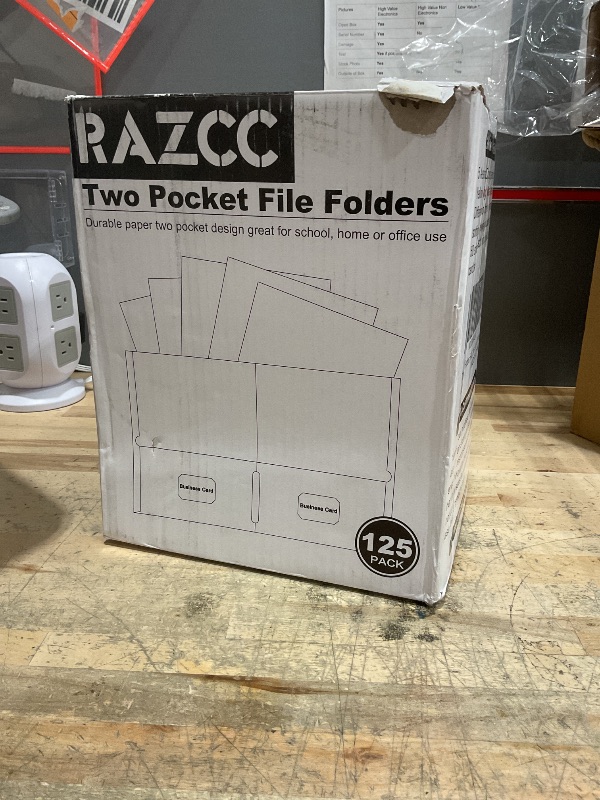 Photo 1 of Two Pocket Folders, RAZCC 125 Pack File Folders with Pockets Fit Letter Size Paper, Thick Paper File Folder for School Office Business Home, Assorted 5 Colors