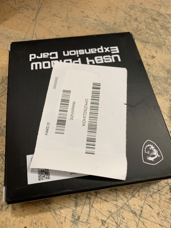 Photo 1 of MSI USB4 PD100W Expansion Card PCI-e, Dual Ports, 40Gbp Transfer Rate, 100w Power Charging