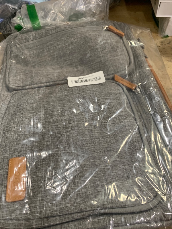 Photo 1 of *MISSING SHOULDER STRAP* MOSISO 360 Protective Laptop Shoulder Bag, 15.6 inch Computer Bag Compatible with MacBook, HP, Dell, Lenovo, Asus Notebook, 15 inch Side Open Messenger Bag with 4 Zipper Pockets & Handle & Belt, Gray
