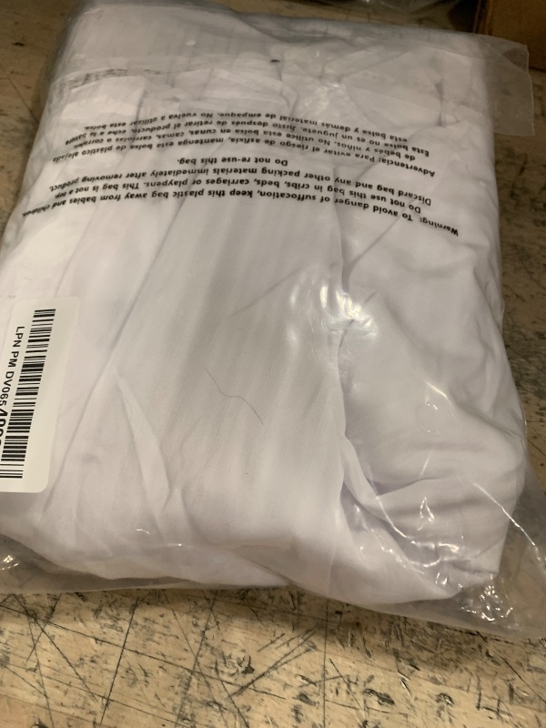 Photo 1 of Biscaynebay Wrap Around Bed Skirts with Split Corners for King Beds 16" Drop, White Elastic Dust Ruffles Adjustable Easy Fit Wrinkle & Fade Resistant Silky Luxurious Fabric Machine Washable