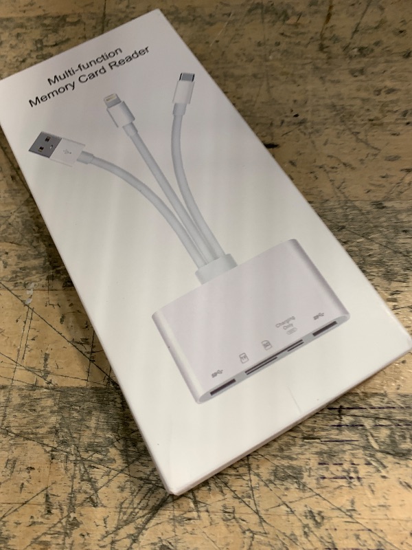 Photo 1 of 5-in-1 Memory Card Reader, USB OTG Adapter & SD Card Reader for i-Phone/i-Pad, USB C and USB A Devices with Micro SD & SD Card Slots, Supports SD/Micro SD/SDHC/SDXC/MMC