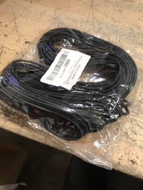 Photo 1 of 1/8" Bungee Shock Cords,65 Feet Elastic Nylon Cords Kayak Stretch String Rope for Bikes,Tie Downs,Boating,Camping,Cars,Sunshades,Fitness and Outdoor Enthusiasts (1/8 inch x 65 feet, Black)