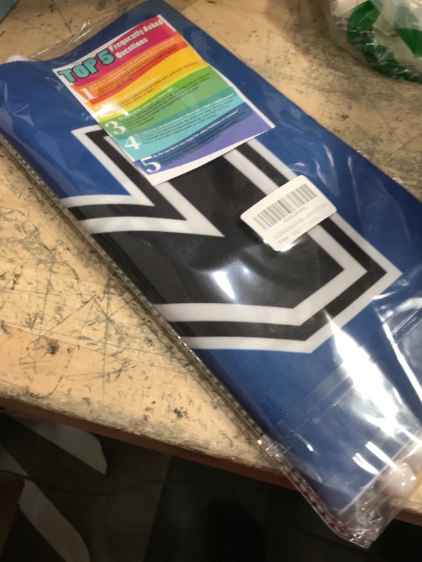 Photo 1 of DAZONGE Blue Graduation Decorations 2025, Congrats Grad Porch Banner for Any Schools or Grades 2025 Graduation Party Decorations