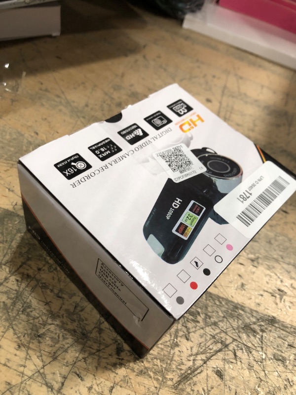 Photo 1 of Digital Camcorder, DH-90 16X Digital Zoom 2.7 Inch Colourful Display Screen, High Definition Camera Image Video Shooting Camcorder US Plug 110-240V**NO S/N