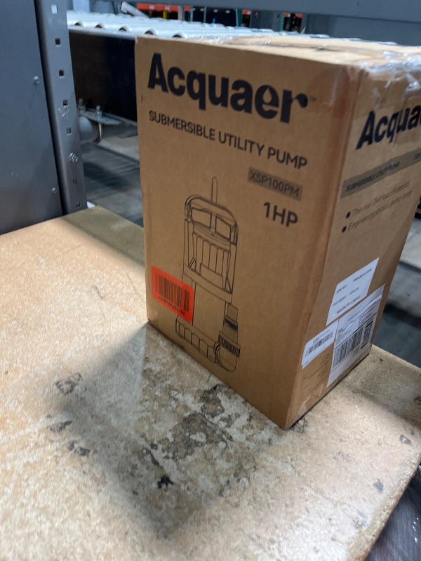 Photo 1 of Acquaer 1HP Sump Pump, 4345GPH Submersible Water Pump for Water Removal in Hot Tubs, Pools, Basements, and Garden Ponds