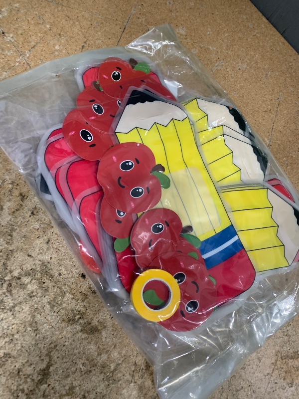 Photo 1 of 36PCS Back to School Gifts Pencil Bags: Students Teachers Party Favors in Bulk, Plastic Candy Snack Goodie Treat Bag with Card, Teacher Appreciation Week, First Day of Classroom Welcome Decorations
