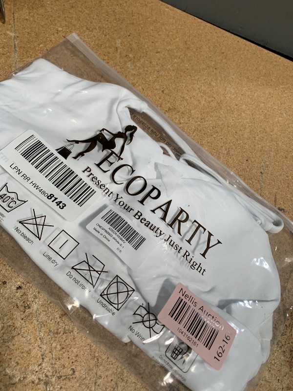 Photo 1 of ECOPARTY Sports Bras for Women Quick-Dry Padded Wirefree Workout Crop Cute Tank Tops Camisole Yoga Fitness Running Gym White