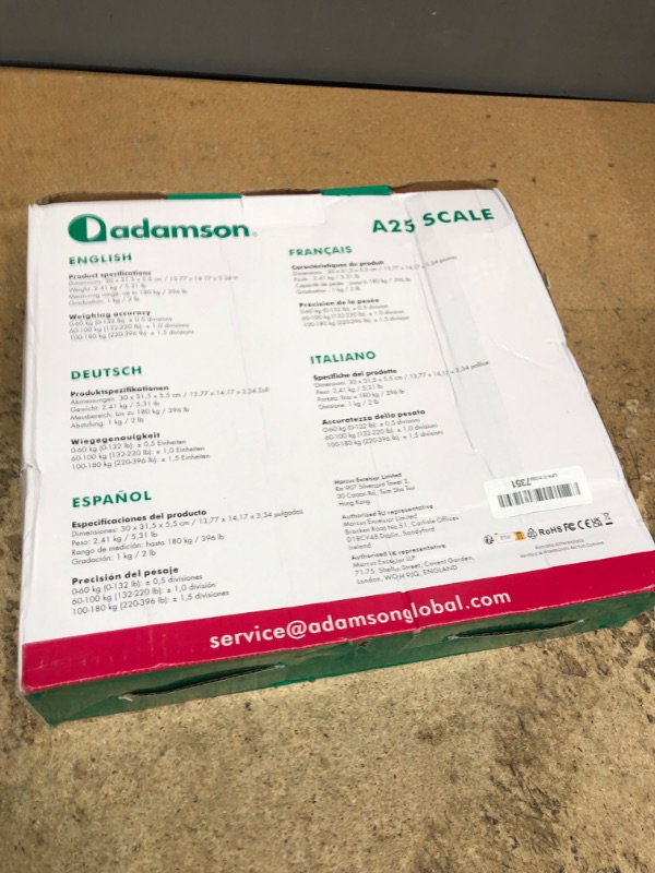 Photo 1 of Adamson A25 Scales for Body Weight - Up to 400 LB - New Version - 5.3" Dial on 12.4" x 12" Platform - Anti-Skid Rubber Surface - High Precision Bathroom Scale Analog - Durable with 20-Year Assurance