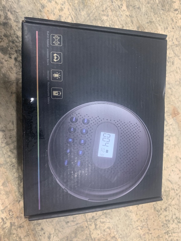 Photo 2 of ARAFUNA Portable CD Player with Dual Stereo Speakers, Rechargeable CD Player for Car with Anti-Skip Protection, Walkman CD Player with Headphones and AUX Cable