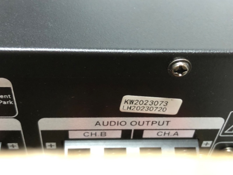 Photo 1 of Donner Bluetooth 5.0 Stereo Audio Amplifier Receiver, 4 Channel 440W Peak Power Home Theater Stereo Receiver with USB, SD, FM, 2 Mic in Echo, RCA, LED, Speaker Selector for Studio, Home - MAMP5