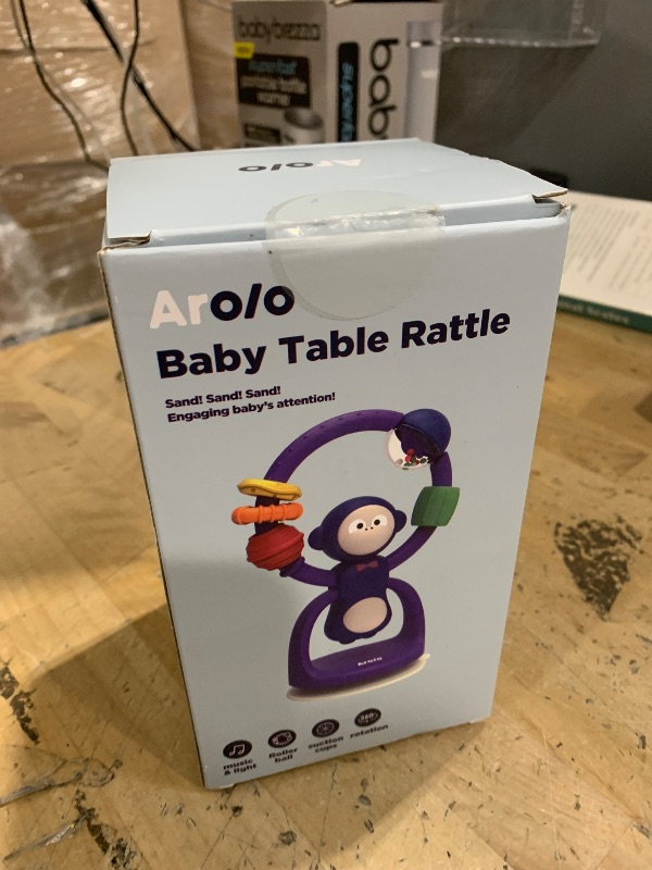 Photo 1 of AROLO Baby Toys 6 to 12 Months: Luminous High Chair Suction Cup Toys - Infant Development Activity Toys with Music - Best Interactive Spin Toys for Boys and Girls