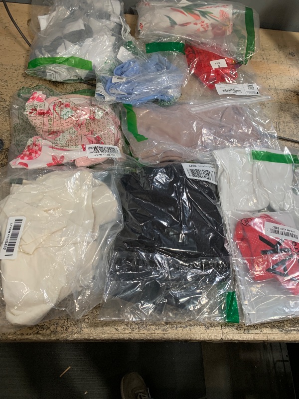 Photo 1 of ** SOLD AS IS BUNDLE OF MISCELLANEOUS CLOTHES OF VARIOUS SIZES ETC FINAL SALE **