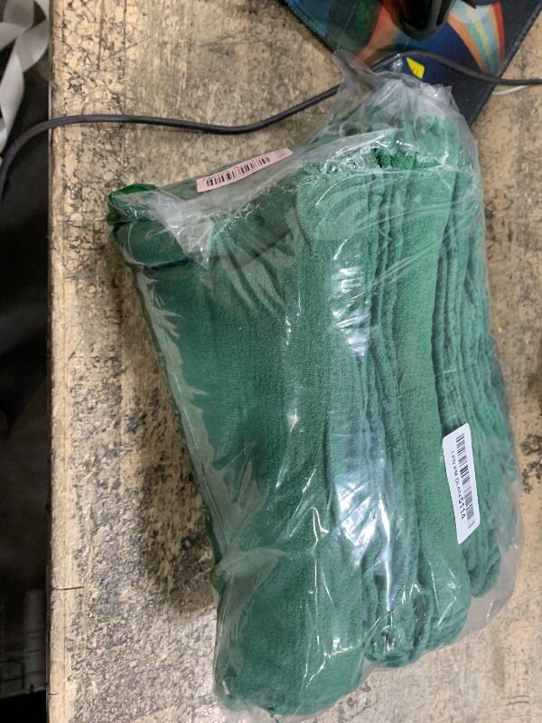 Photo 1 of Avalon Towels Cotton Shop Rags – Pack of Size 12x14 Inches Cleaning Rags – A (Green)