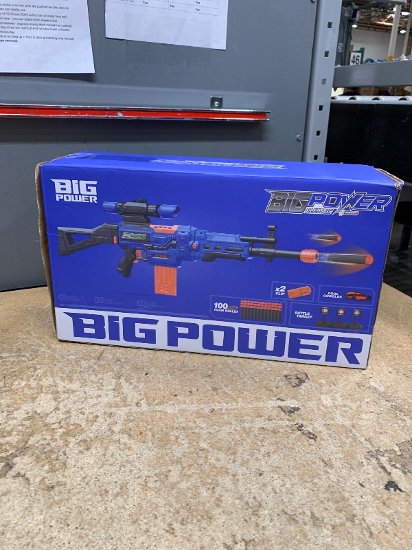 Photo 1 of ***(NO RETURNS OR REFUNDS/ FOR PARTS ONLY/ NON FUNCTIONAL)***
Bigpower Electric Kids Toy Sniper Rifle with Scope Tactical Vest Kit,4 in 1 Automatic Kids Sniper Rifle Toy Guns for Boys 8-12,Rifle Dart Guns for Adults?Toy Guns with Removable Magazines?2 Pie