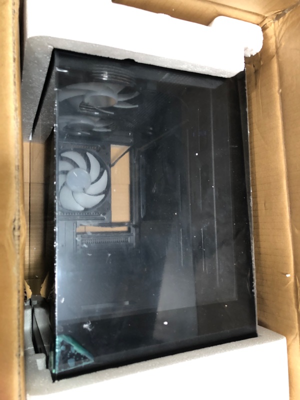 Photo 1 of darkFlash Micro ATX PC Case, Pre-Install 3 PWM ARGB Fans Computer Case, Full View Dual Tempered Glass MATX Gaming PC Case, Type C Port, Supports up to 240mm AIO(DB330M) (Black)